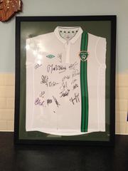 2016 framed signed Ireland euro jersey